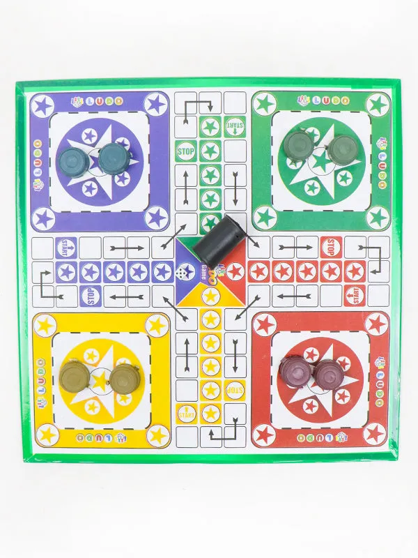 2 in 1 LUDO   Snakes And Ladders Set - 12" x 12"