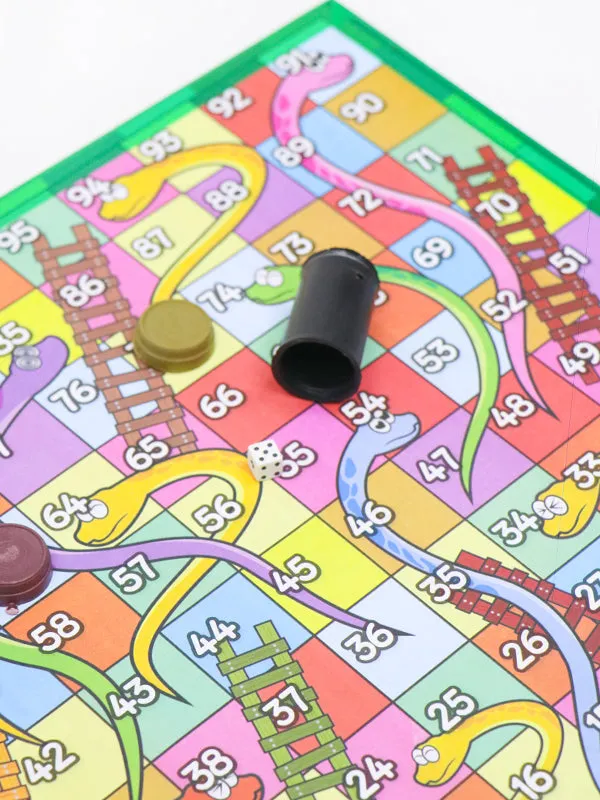 2 in 1 LUDO   Snakes And Ladders Set - 12" x 12"