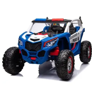 24V Freddo Toys Police UTV 2 Seater Ride On - Blue