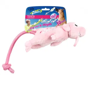 All For Paws Zinngers Flying Pig Dog Toy