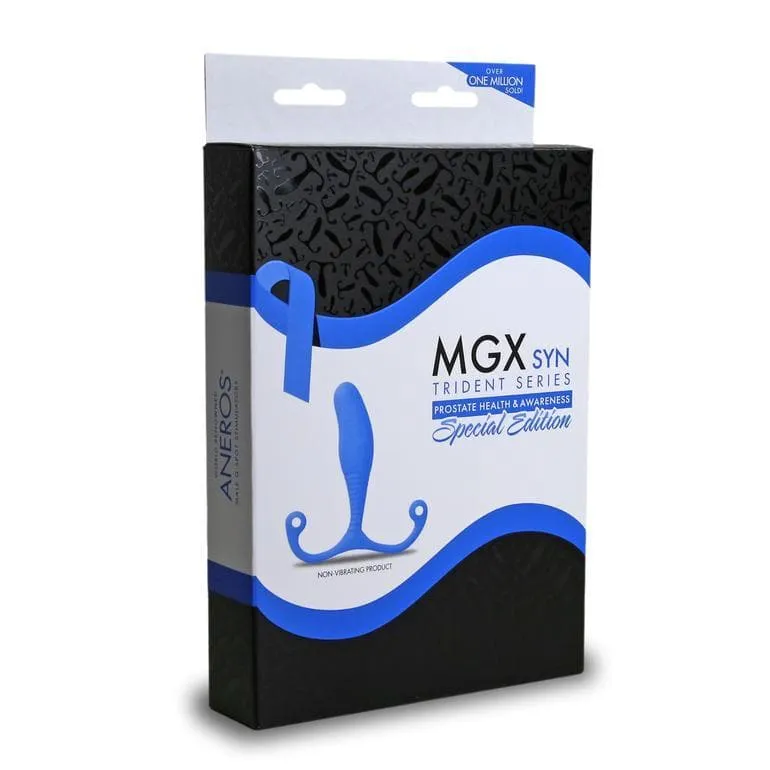 Aneros Trident Series MGX Syn Prostate Stimulator Special Edition Blue