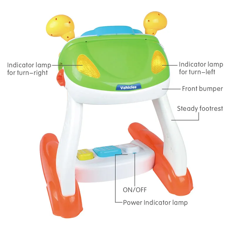 Baby Sensory Play Interactive Driving Simulation with Music and Light