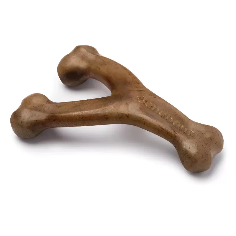 Benebone Bacon Flavor Wishbone Dog Chew Toy