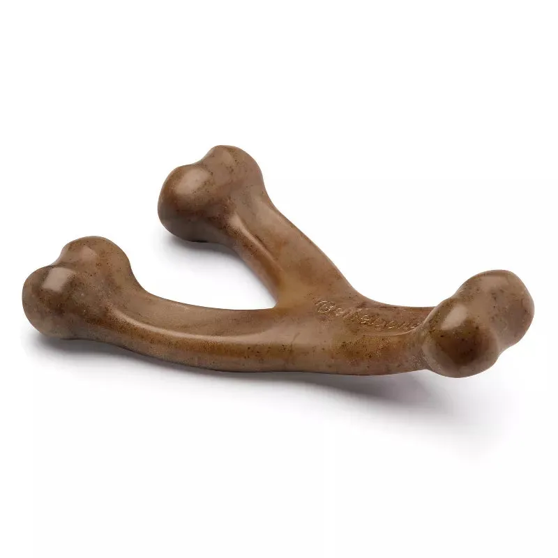 Benebone Bacon Flavor Wishbone Dog Chew Toy