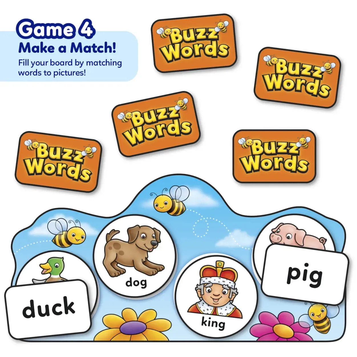 Buzz Words Game - Literacy Board Game