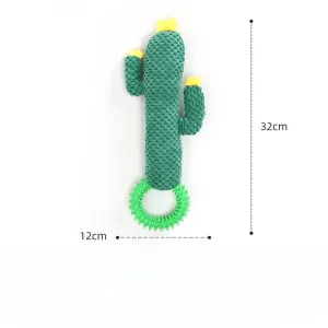 Cheerhunting Petkin Cactus Squeaky Dog Toy