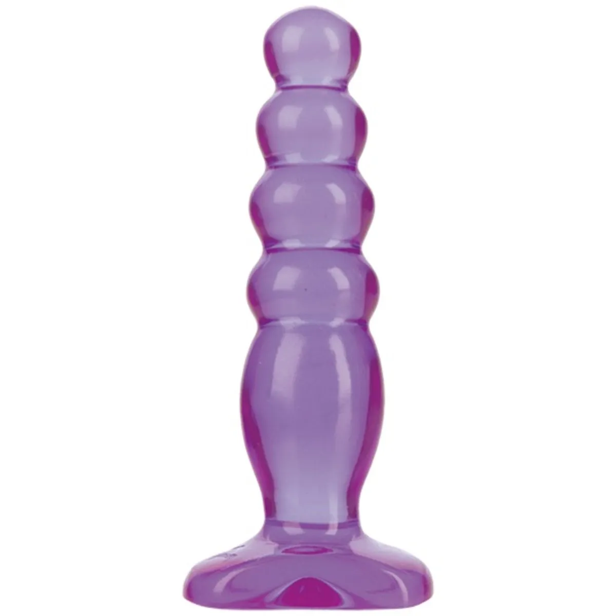 Crystal Jellies Anal Delight Butt Plug Purple 5 Inch