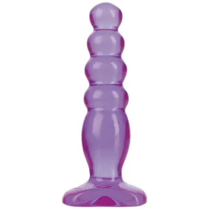 Crystal Jellies Anal Delight Butt Plug Purple 5 Inch