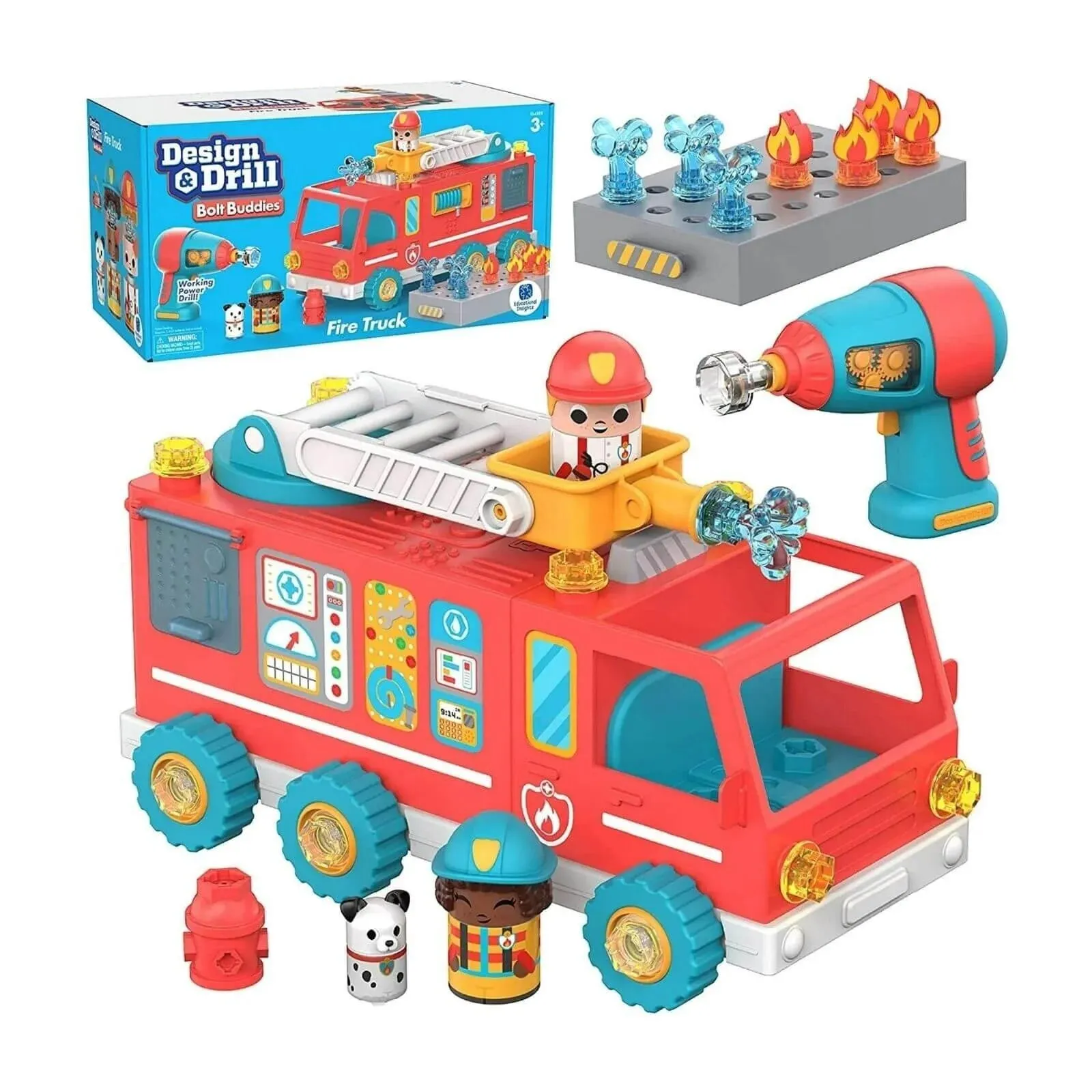 Design&Drill Bolt Buddies Fire Truck