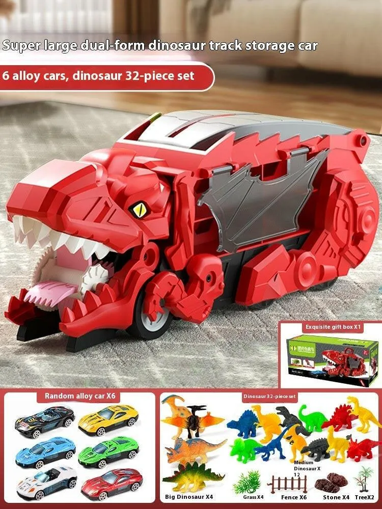 Dino Devourer: Tyrannosaurus Car Attack & Transformation Playset