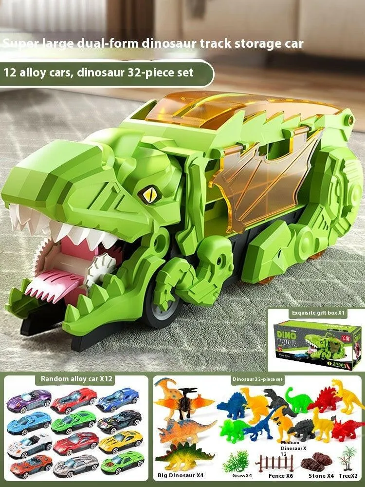 Dino Devourer: Tyrannosaurus Car Attack & Transformation Playset