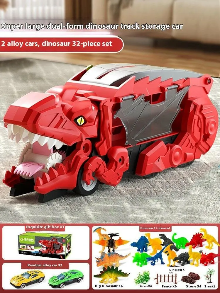 Dino Devourer: Tyrannosaurus Car Attack & Transformation Playset