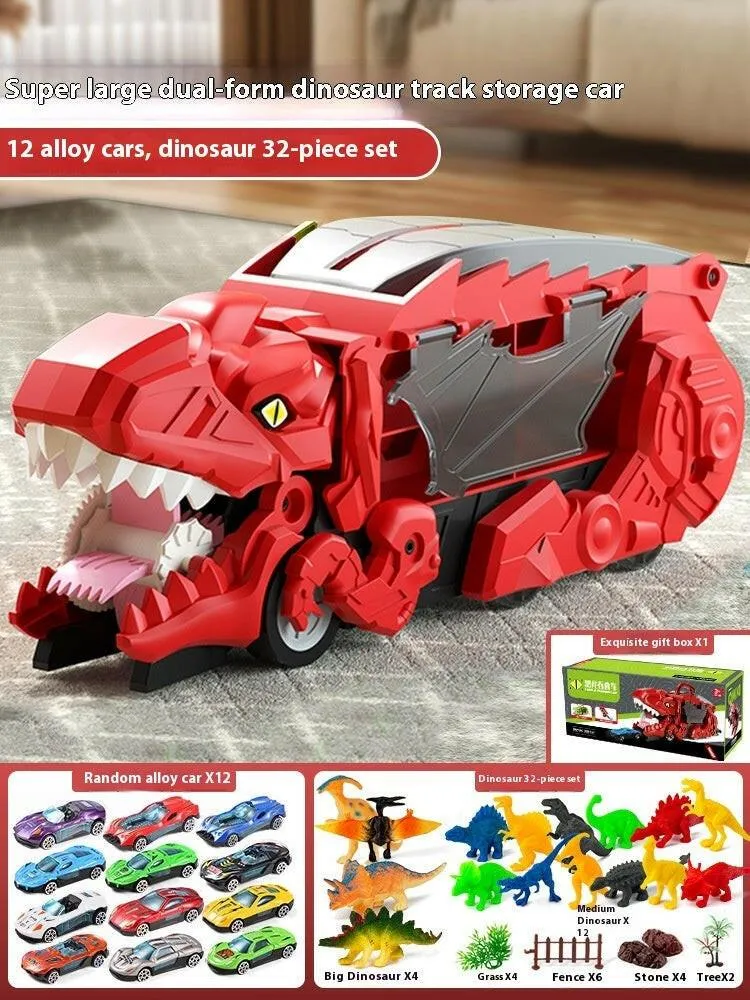 Dino Devourer: Tyrannosaurus Car Attack & Transformation Playset