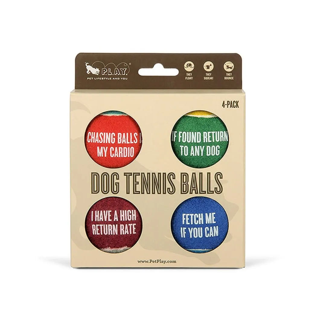 Dog Tennis Ball 4-Pack