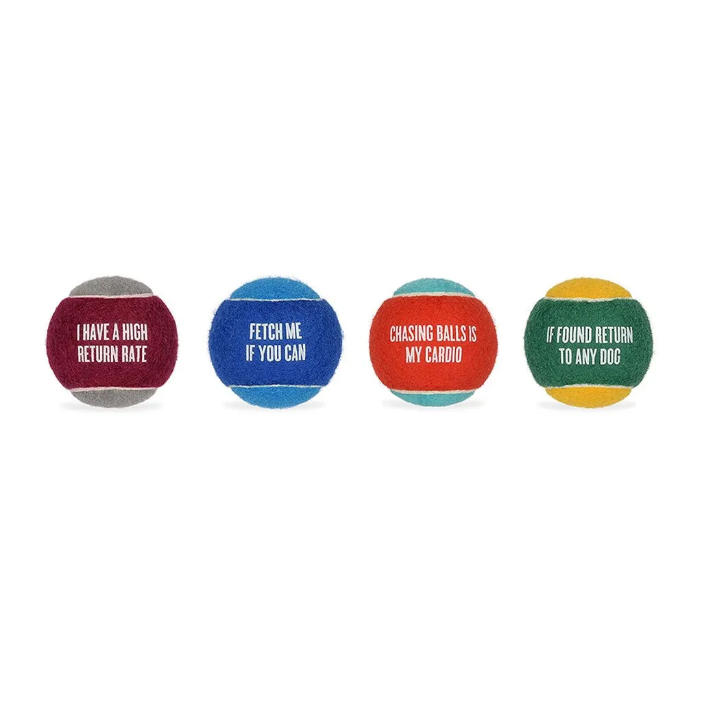 Dog Tennis Ball 4-Pack