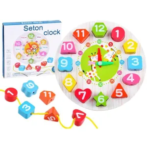 Educational Multicolored Clock Puzzle