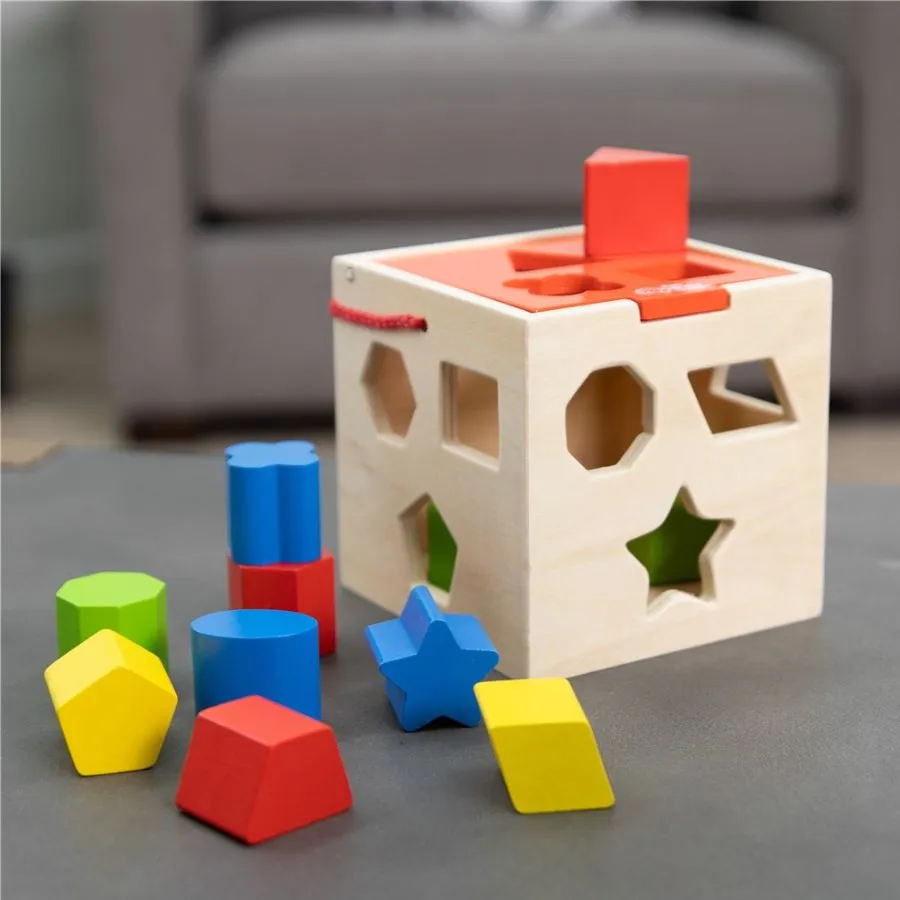 Fat Brain Toys - Take-Along Shape Sorter Wooden Toys