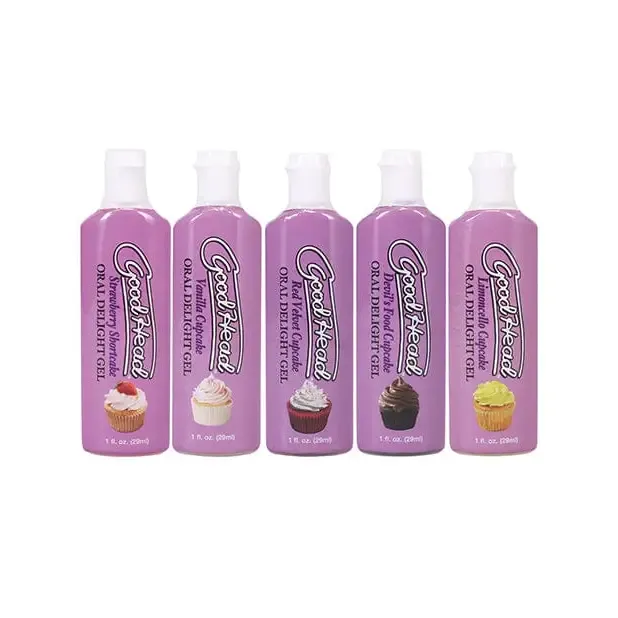 Goodhead Cupcake Oral Delight Gel - Asst. Flavors Pack Of 5