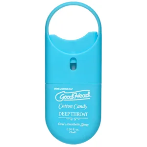 GoodHead Deep Throat To Go Oral Anesthetic Spray Cotton Candy 0.30oz