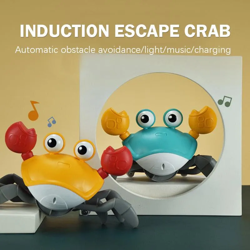 Interactive Dancing Crab Toy for Kids: Music-Playing, Obstacle-Avoiding Crawling Crab Babies