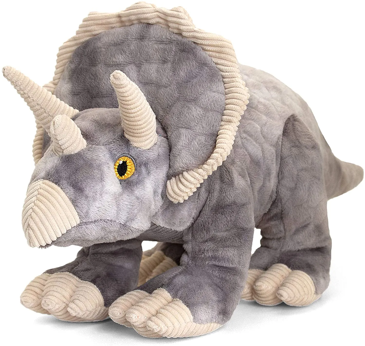 Keel Toys Jurassic Keeleco 38cm Triceratops Dinosaur