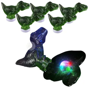 Kicko T-Rex Light-up Gooey Slime - 6 Pack - Moldable Putty in Dinosaur-Shaped Container