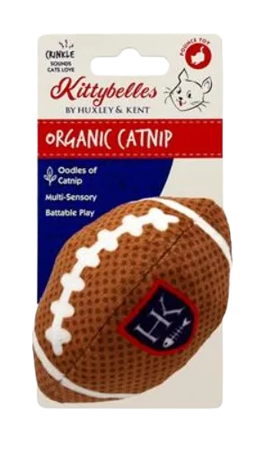 Kittybelles Plush Cat Toy Football 3.75"