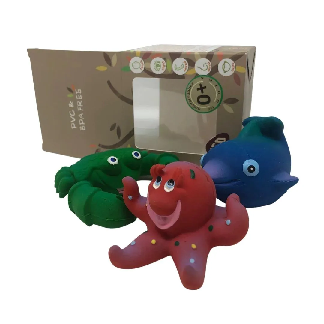 Lanco Ocean Natural Rubber Bath Toy Set