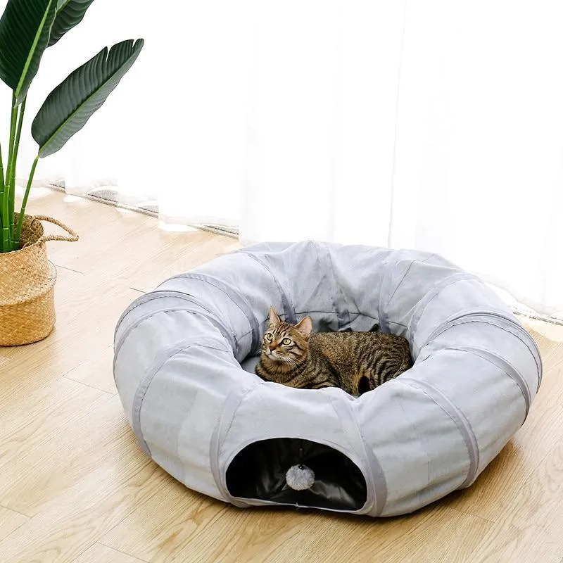 Meow Around Tunnel Bed