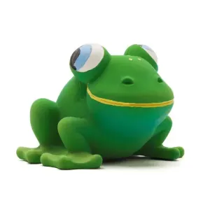 Natural Rubber Toy - Frankie The Frog  with Squeaker