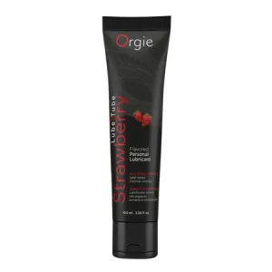 Orgie Lube Tube Strawberry Flavored Intimate Gel