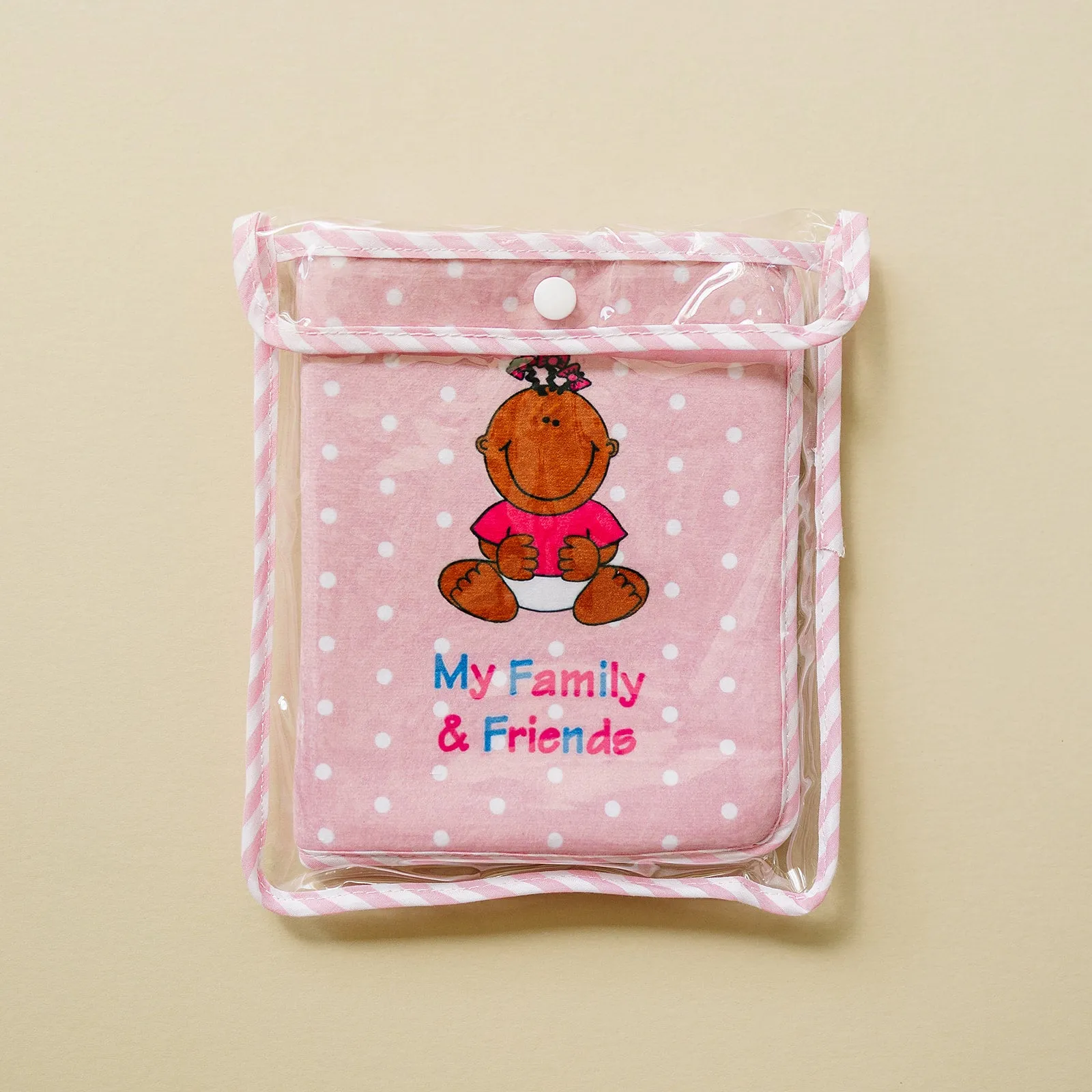 Pink Fleece Baby Girl Photo Album for Black, Brown, Multiracial Baby