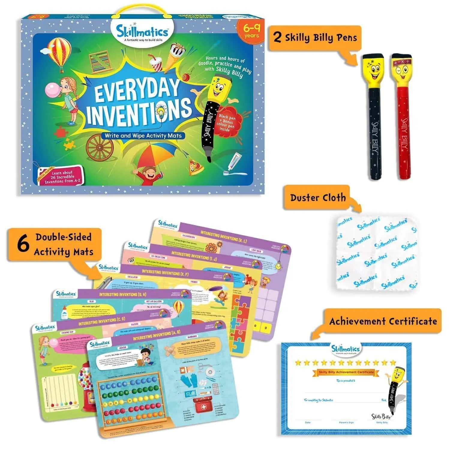 Skillmatics Everyday Inventions Educational Activity Games for Kids (6-9)