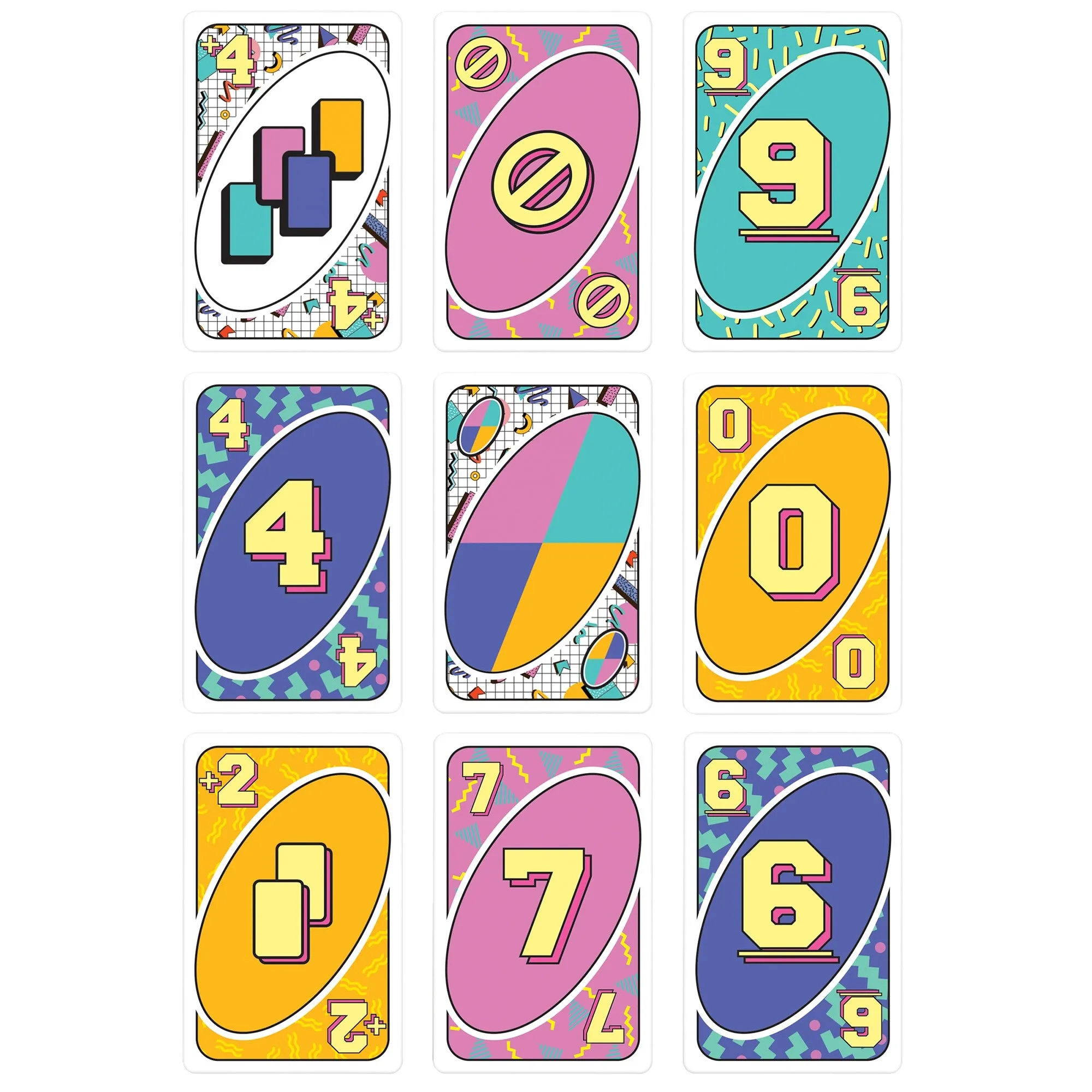 UNO Iconic Series 1990s Matching Card Game with Decade-Themed Design