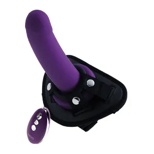 VeDO STRAPPED Rechargeable Vibratiing Strap On - Deep Purple